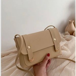 Faux Leather Crossbody Bag